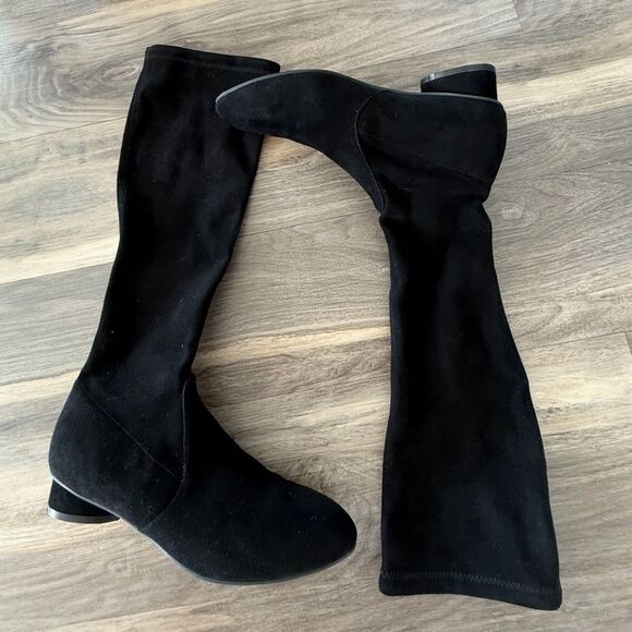 Stuart Weitzman Knee High Bootie, Black, 7.5 - Picture 1 of 3